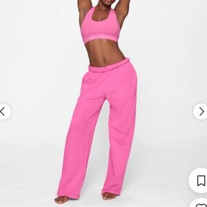 SKIMS Light French Terry Pant Sugar Pink Sweatpant Size XS